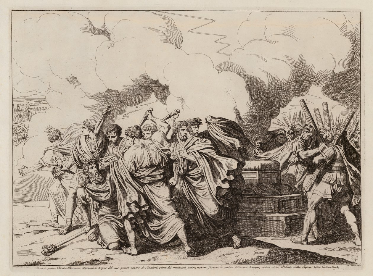 Tod des Romulus von Bartolomeo Pinelli