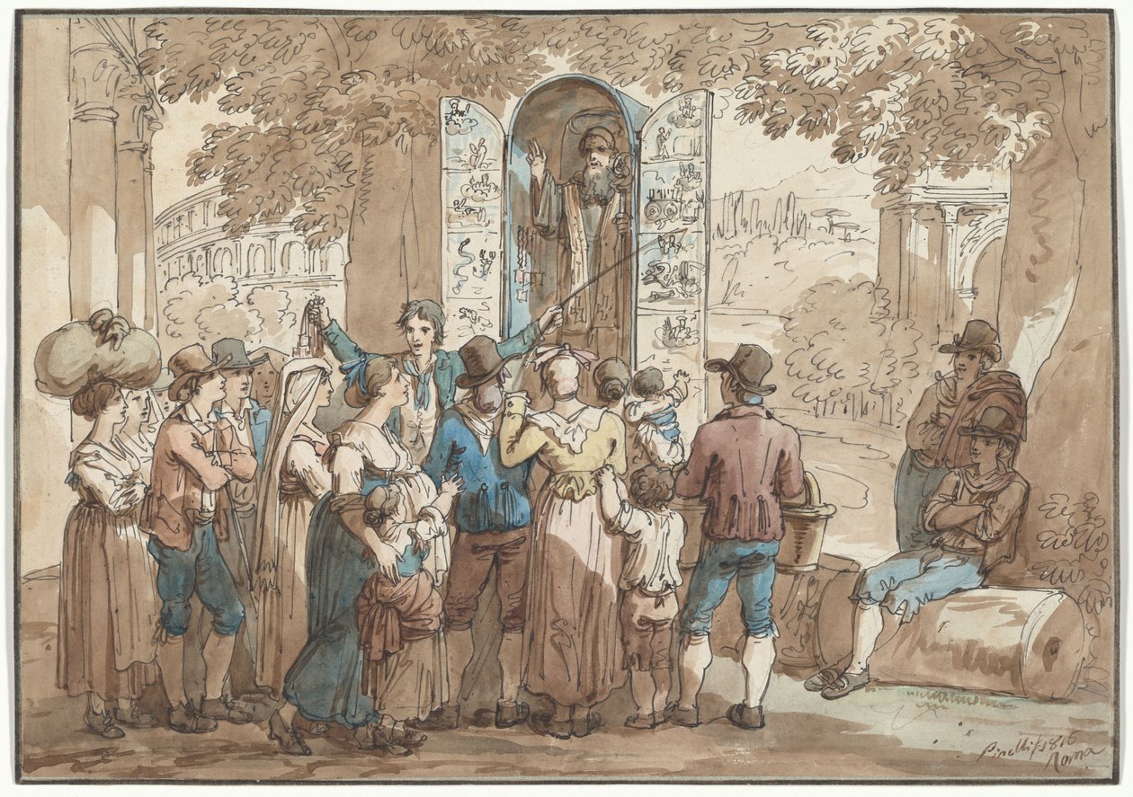 Der Scharlatan, Illustration für Römische Kostüme und Bräuche von Bartolomeo Pinelli