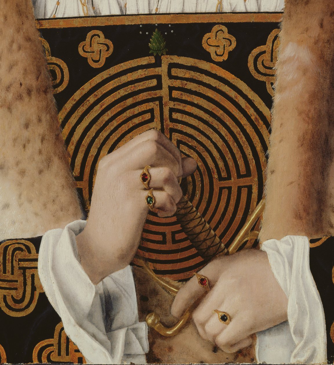 Porträt eines Mannes, Detail seiner Hände von Bartolomeo Veneto