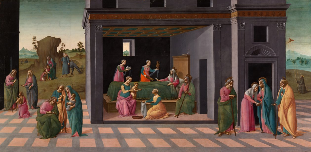 Szenen aus dem Leben des heiligen Johannes des Täufers, 1490-95 von Bartolomeo di Giovanni