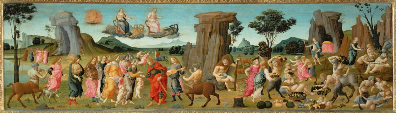 Die Hochzeit von Thetis und Peleus, Eltern von Achilles von Bartolomeo di Giovanni