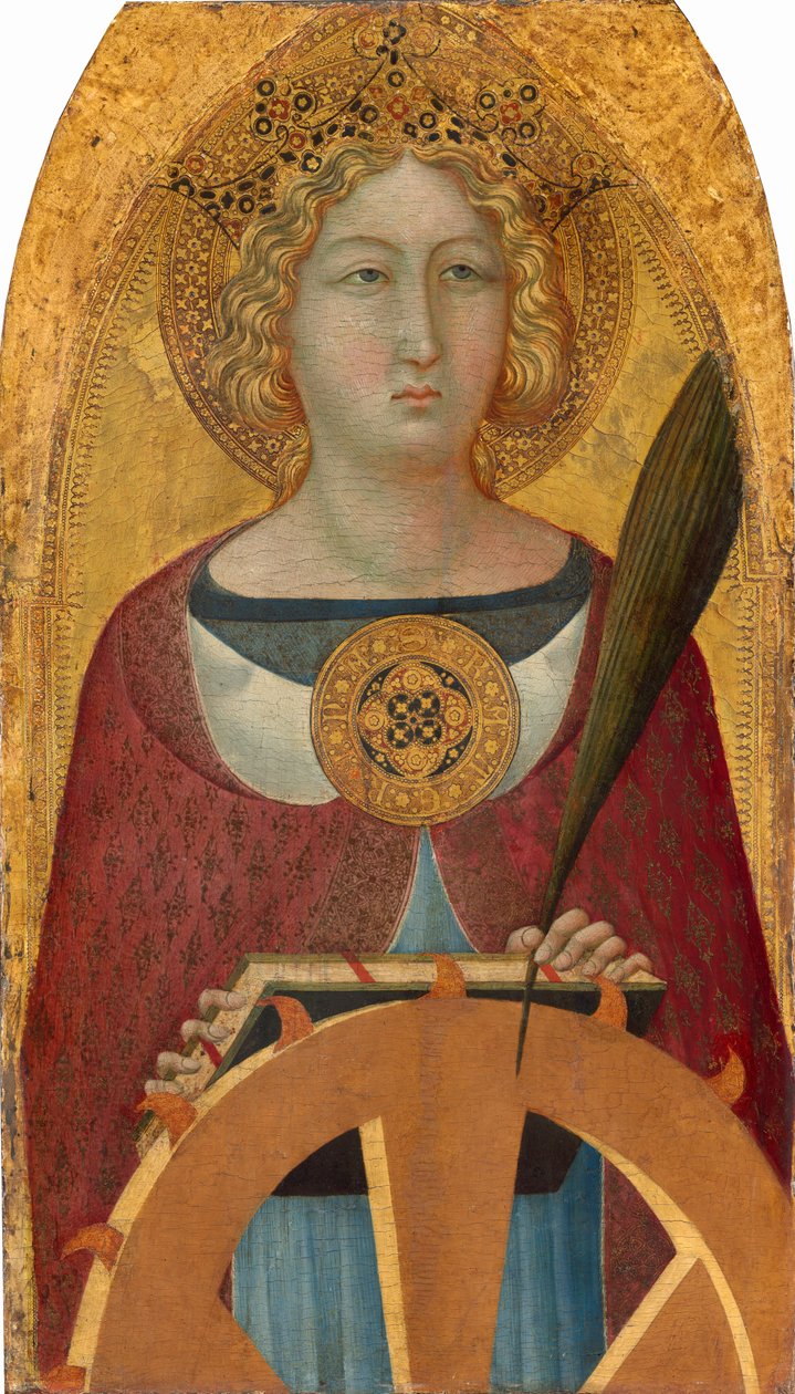 Heilige Katharina von Alexandria, ca. 1335-1340 von Bartolommeo Bulgarini