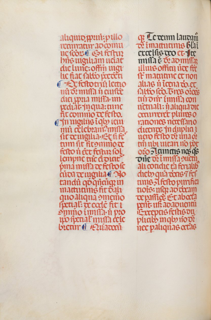 Missale: Fol. 173v: Musik für Alleluja usw. zu Beginn von Ostern, 1469 von Bartolommeo Caporali