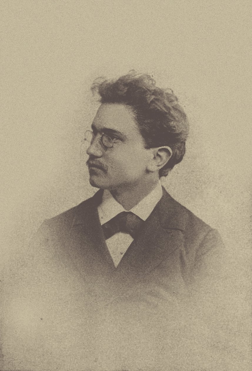 Porträt des Komponisten Hans Huber 1852-1921, 1898 von Basel . Photo studio Taescher and