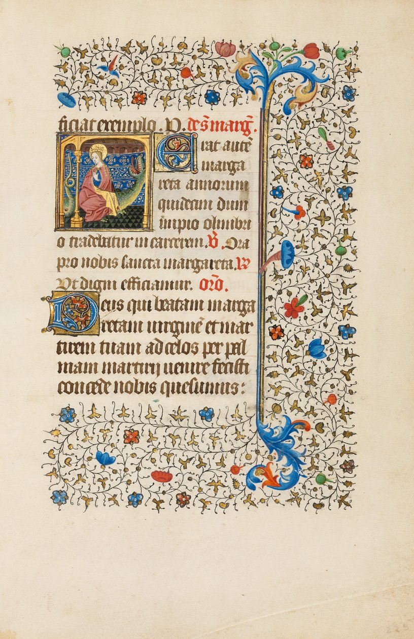 Heilige Margarete und ein Drache von Bedford Master
