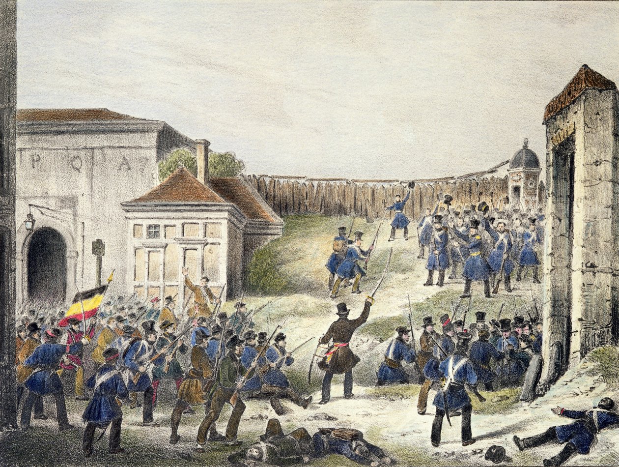 Antwerpen: Der letzte Angriff der niederländischen Truppen, 27. Oktober 1830 von Belgian School