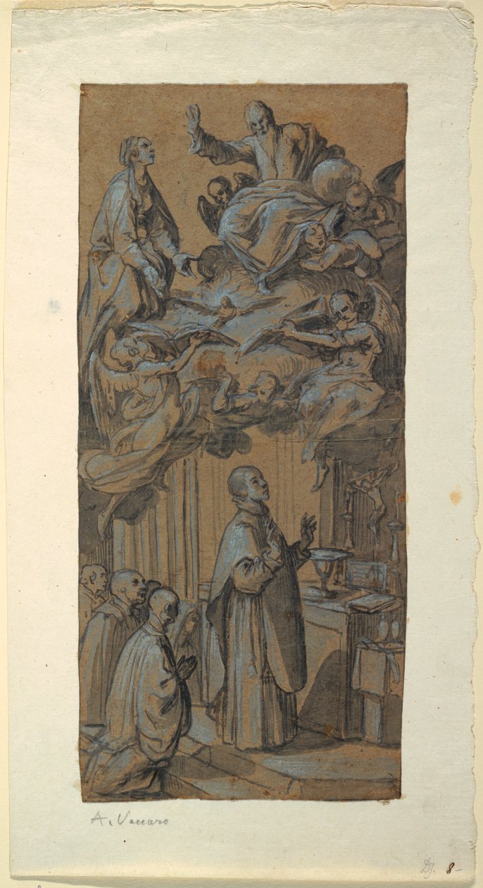 Vision während einer Messe, ca. 1630 von Belisario Corenzio