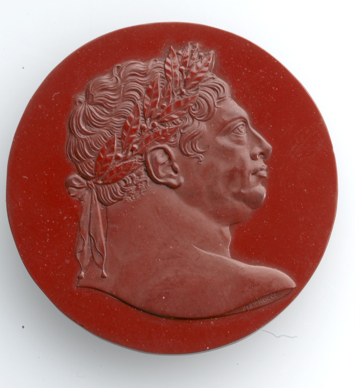 Kamee von George III, 1816 (Jaspis) von Benedetto Pistrucci