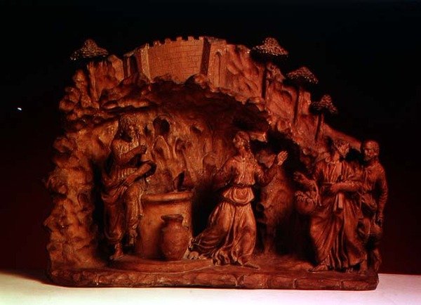 Christus und die Frau von Samaria von Benedetto da Maiano