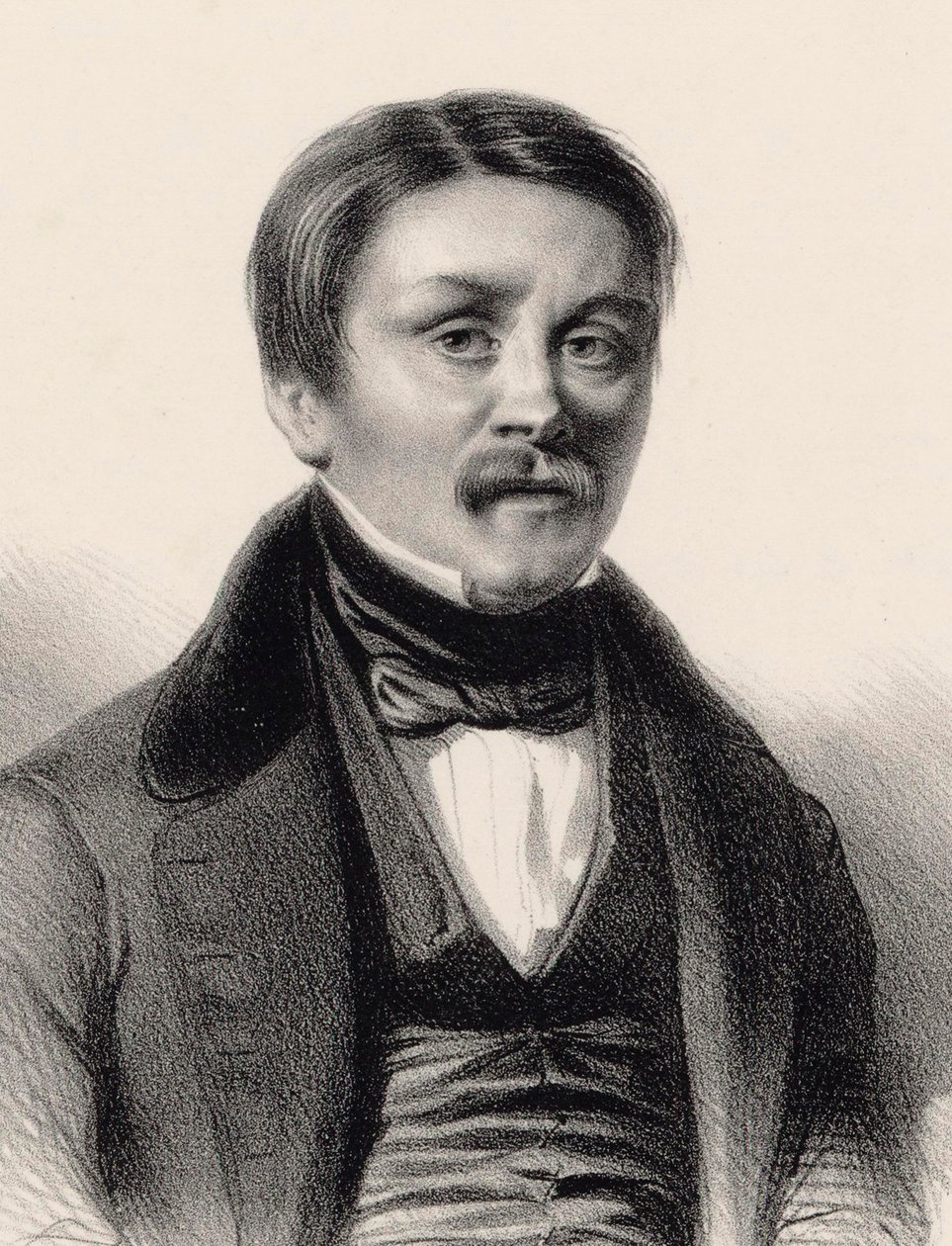 Porträt des Organisten und Komponisten Hippolyte Monpou, 1840 von Benjamin