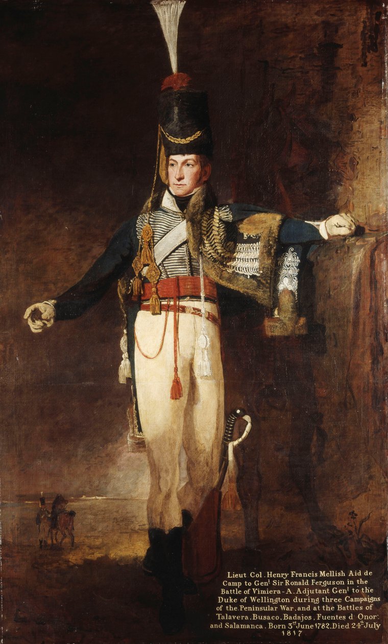 Porträt von Captain, später Lieutenant Colonel, Henry Francis Mellish von Benjamin Marshall
