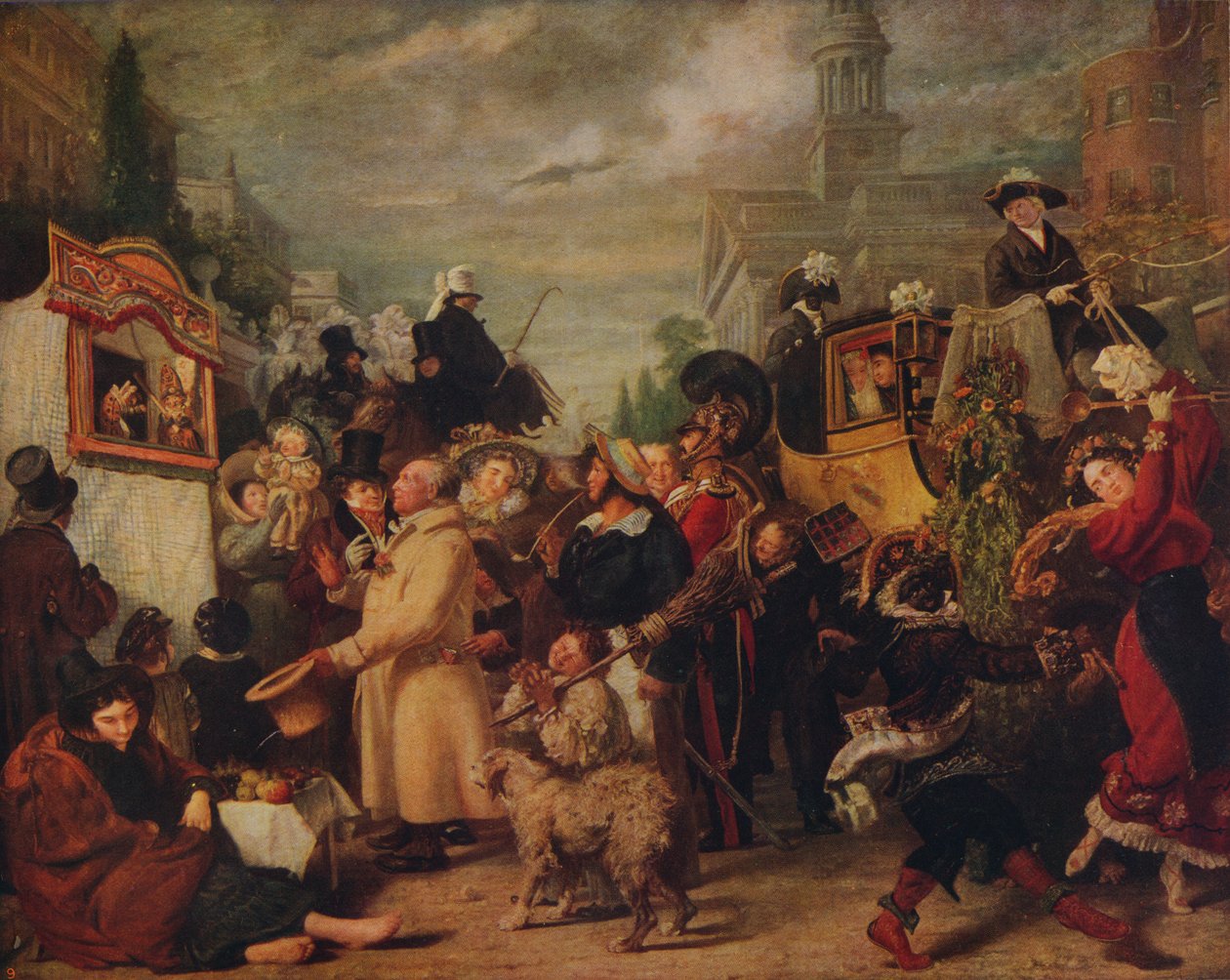 Punch oder Maifeiertag, 1829, ca. 1915 von Benjamin Robert Haydon