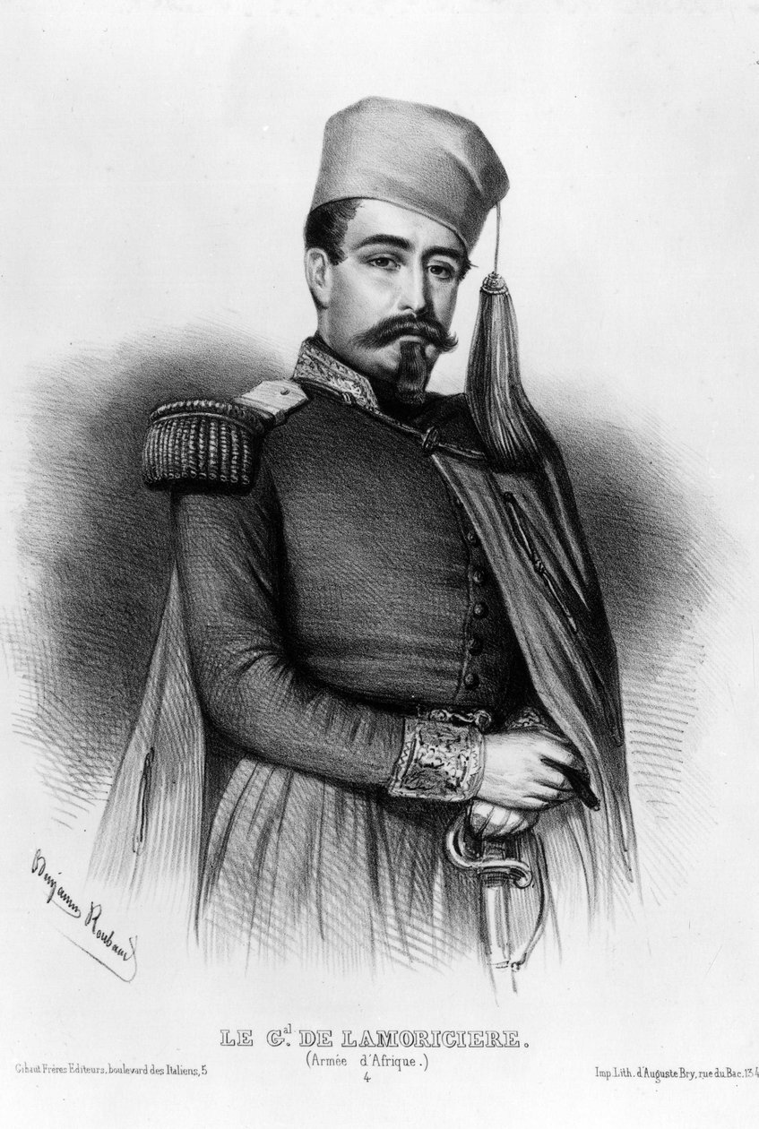 Porträt von Louis Jucault de Lamoriciere (1806-1865), französischer General von Benjamin Roubaud