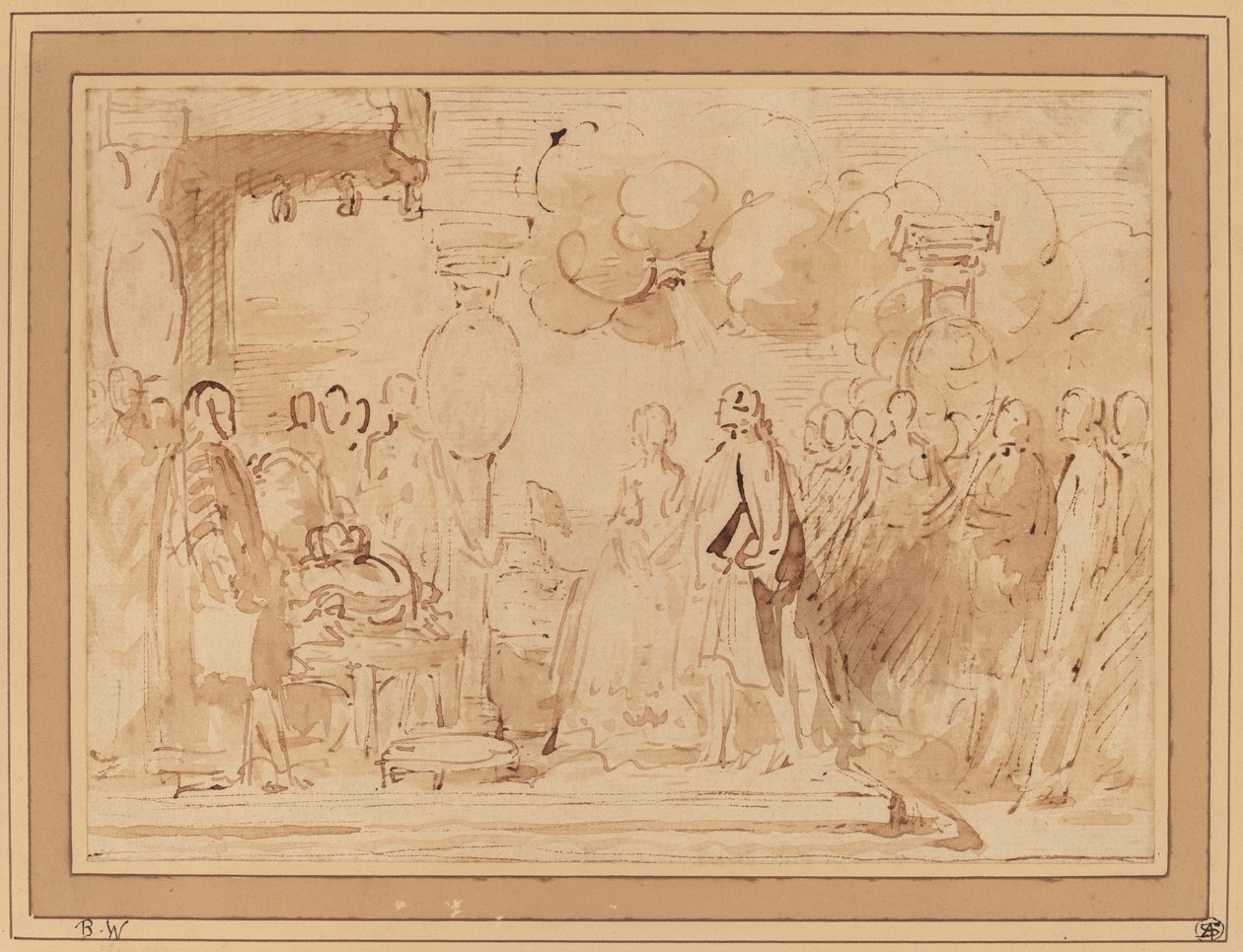 George III. nimmt 1789 die königliche Macht wieder auf von Benjamin West