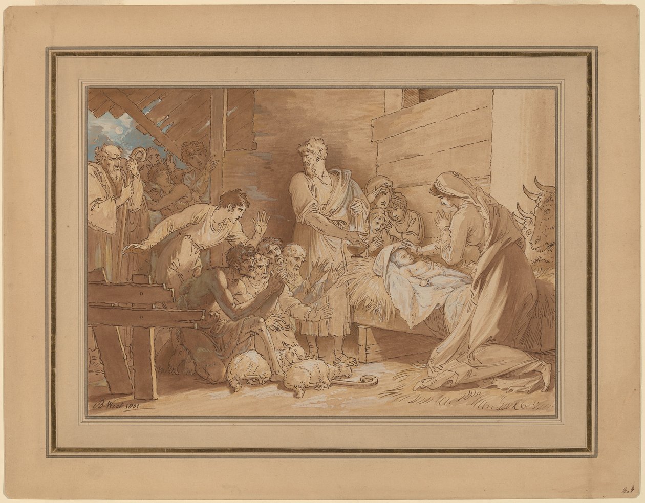 Die Anbetung der Hirten von Benjamin West