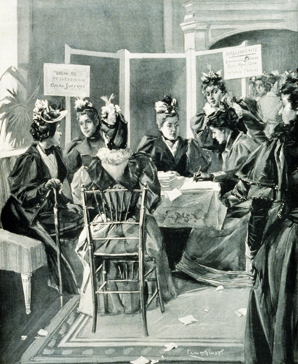 "Unterschreiben Sie die Petition für gleiches Wahlrecht" von Benjamin West Clinedinst