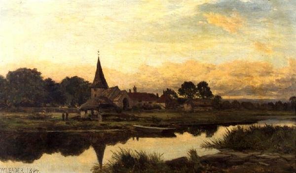 Amberley am Fluss Arun von Benjamin Williams Leader