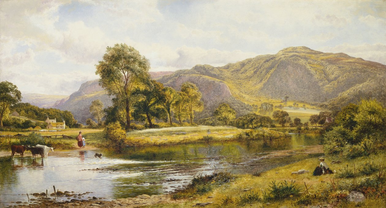 Am Fluss Conway, Nordwales von Benjamin Williams Leader