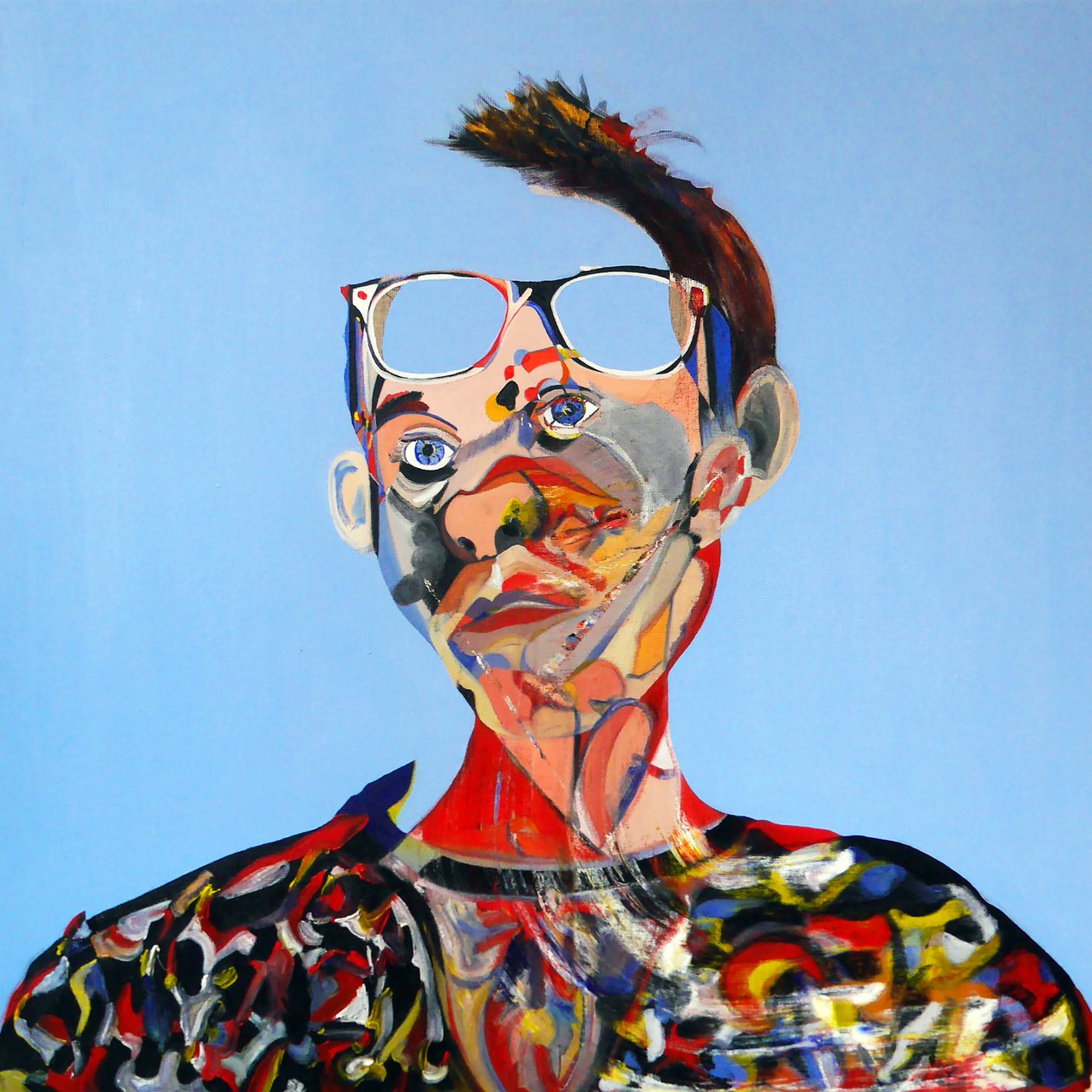 Surautoportrait blau, 2016 von Benoit Erwann Boucherot