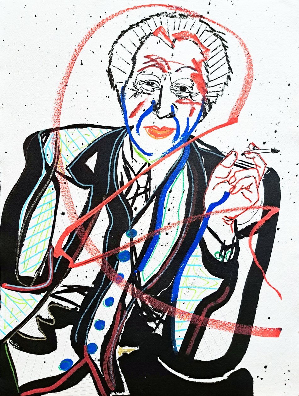Surportrait: Frank Lloyd Wright, 2022 von Benoit Erwann Boucherot