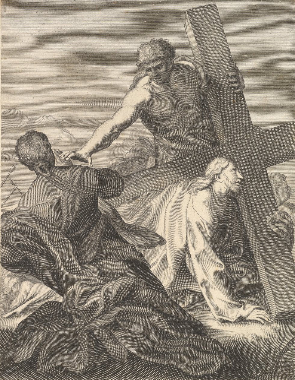 Christus trägt das Kreuz, 1680-1719 von Benoit Thiboust