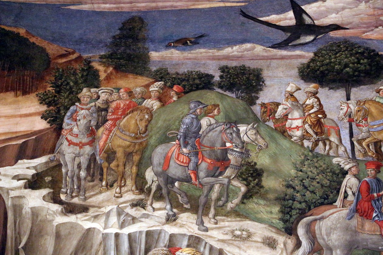 Der Zug der Heiligen Drei Könige: Der Zug von Gaspar von Benozzo Gozzoli