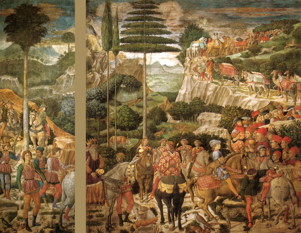Il viaggio dei Magi: il corteo di Melchiorre von Benozzo Gozzoli