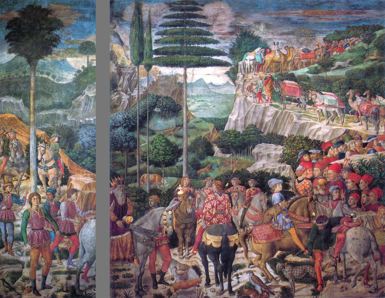Il viaggio dei Magi: il corteo di Melchiorre von Benozzo Gozzoli