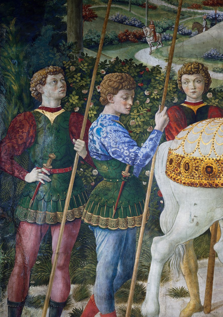 Der Zug der Heiligen Drei Könige (Detail) von Benozzo di Lese di Sandro Gozzoli