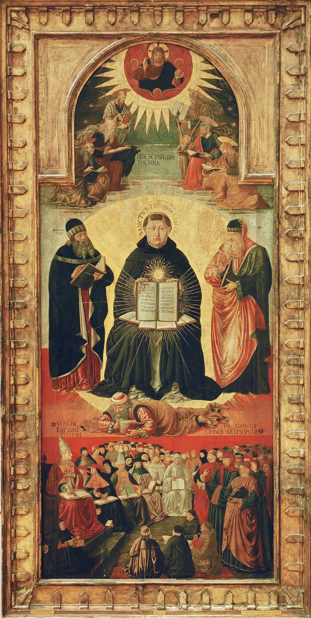 Der Triumph des Heiligen Thomas von Aquin von Benozzo di Lese di Sandro Gozzoli