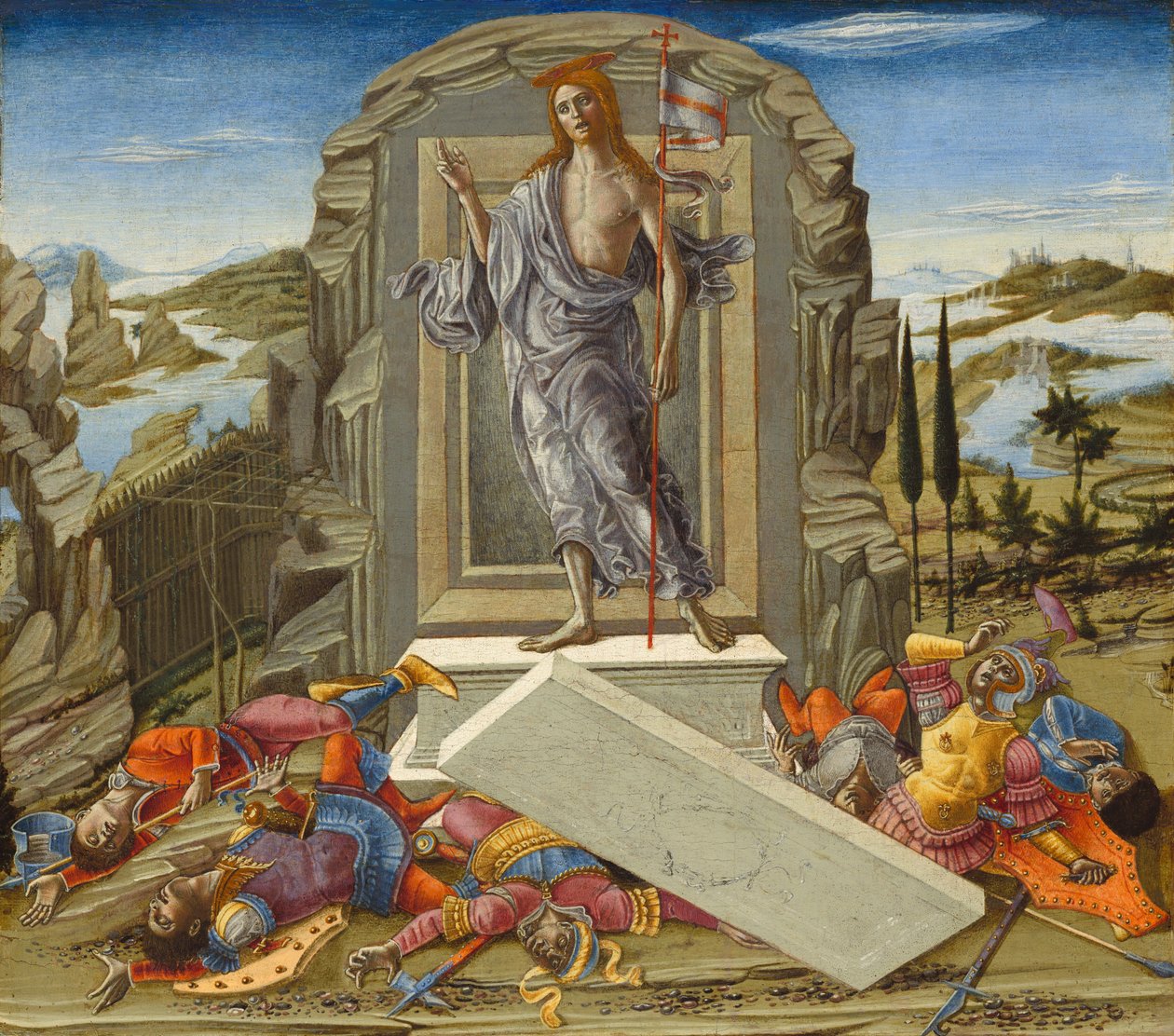 Die Auferstehung, wahrscheinlich 1491 von Benvenuto di Giovanni