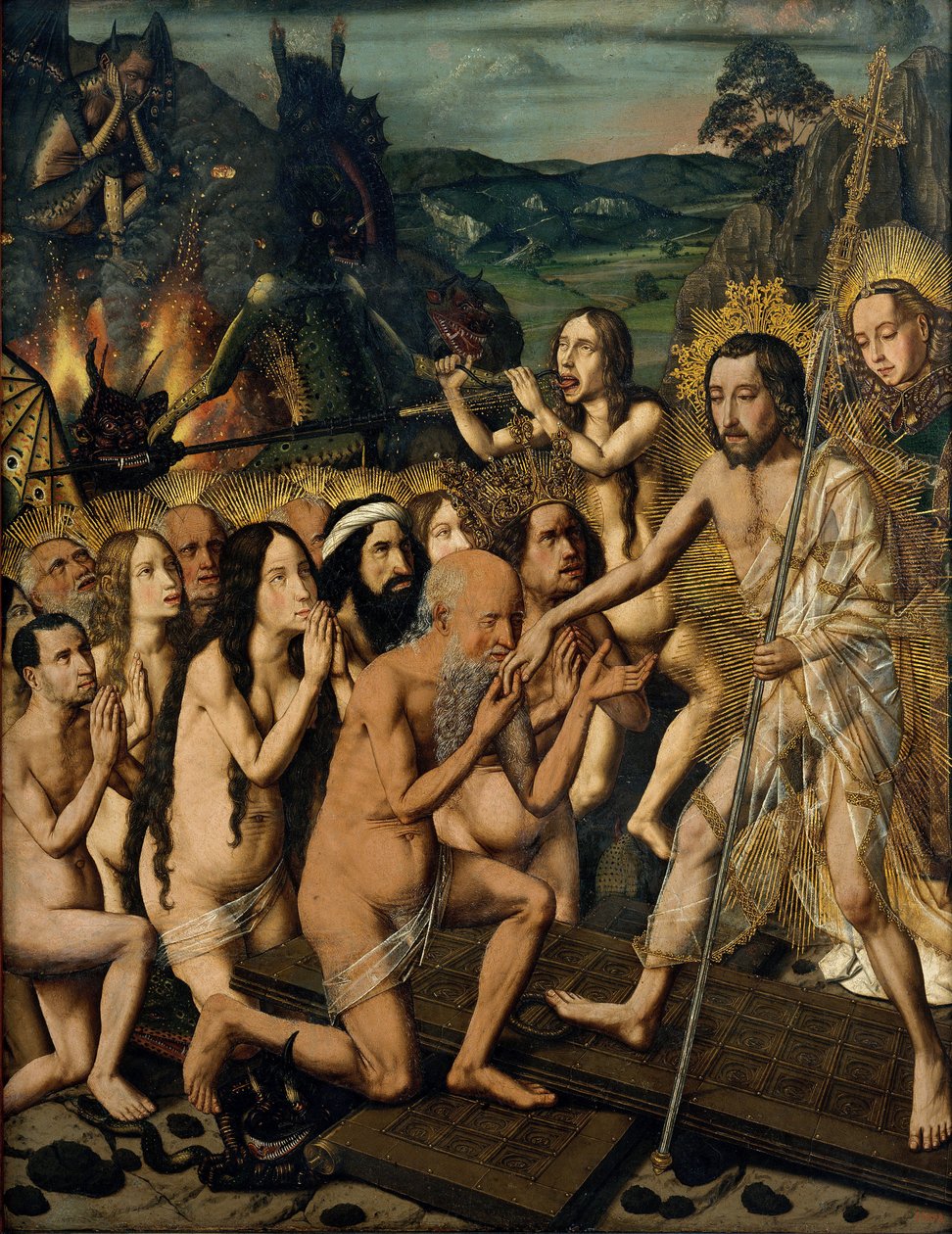 Christi Abstieg in die Vorhölle, ca. 1475 von Bermejo