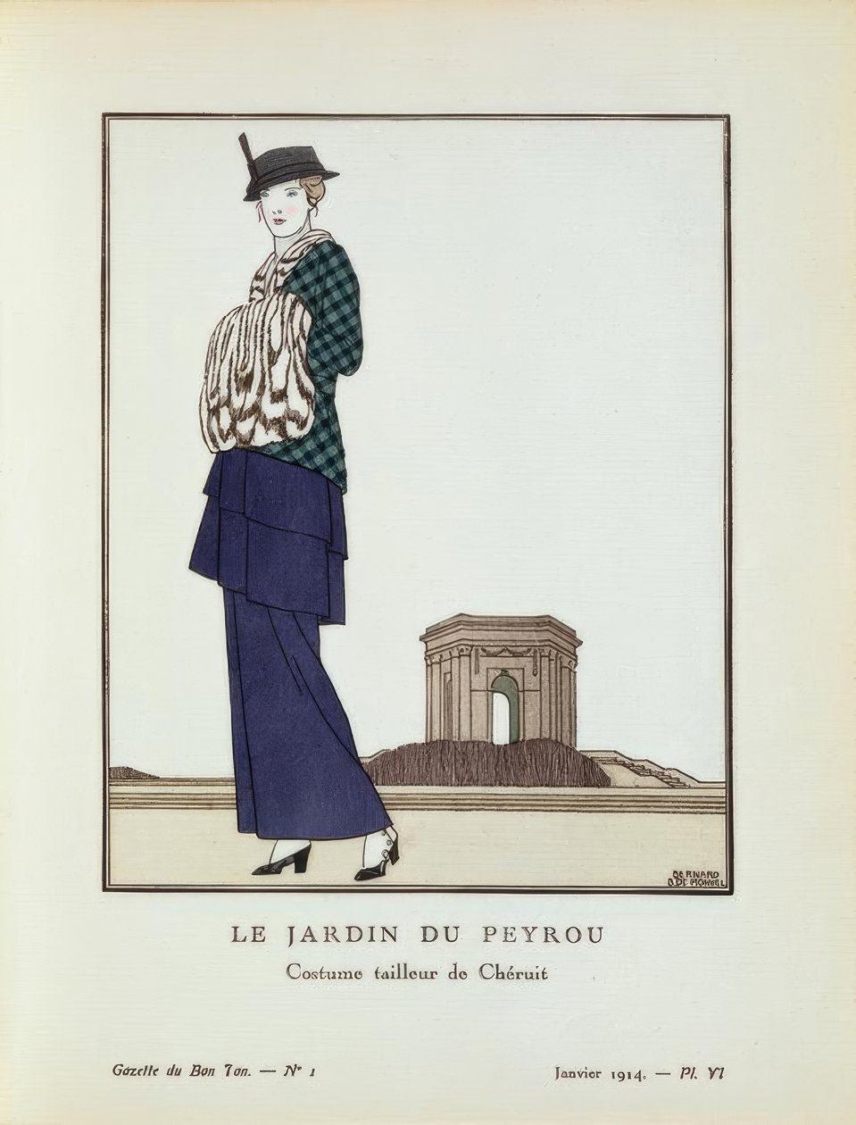 Der Garten von Peyrou - Kostüm von Chéruit von Bernard Boutet de Monvel