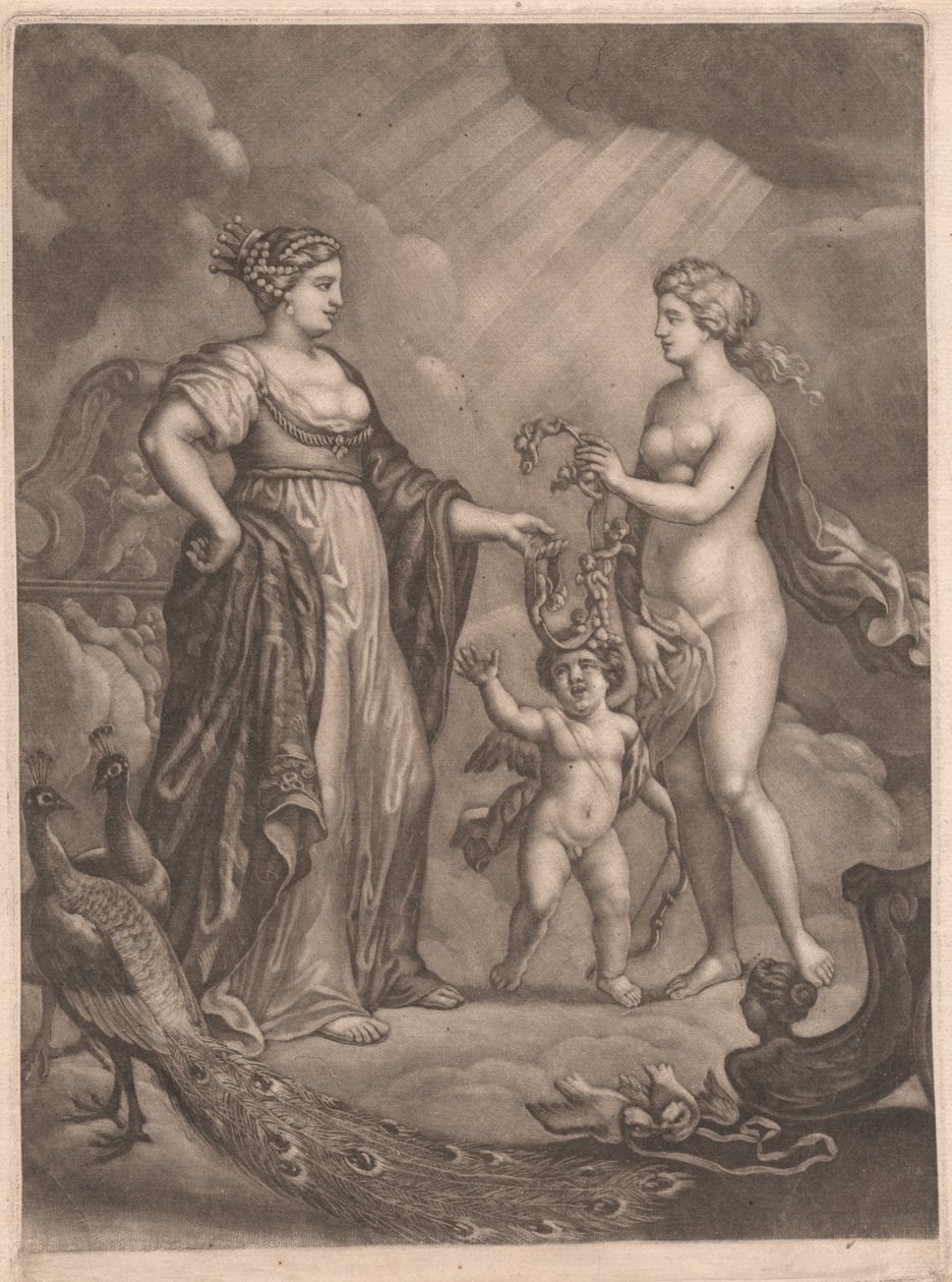 Juno, Venus und Amor von Bernard Lens