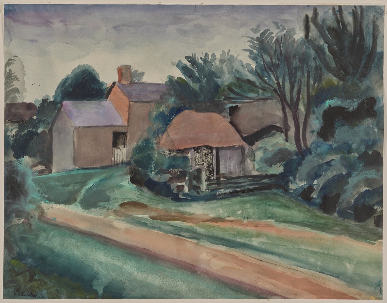 Landschaft von Bernard Meninsky