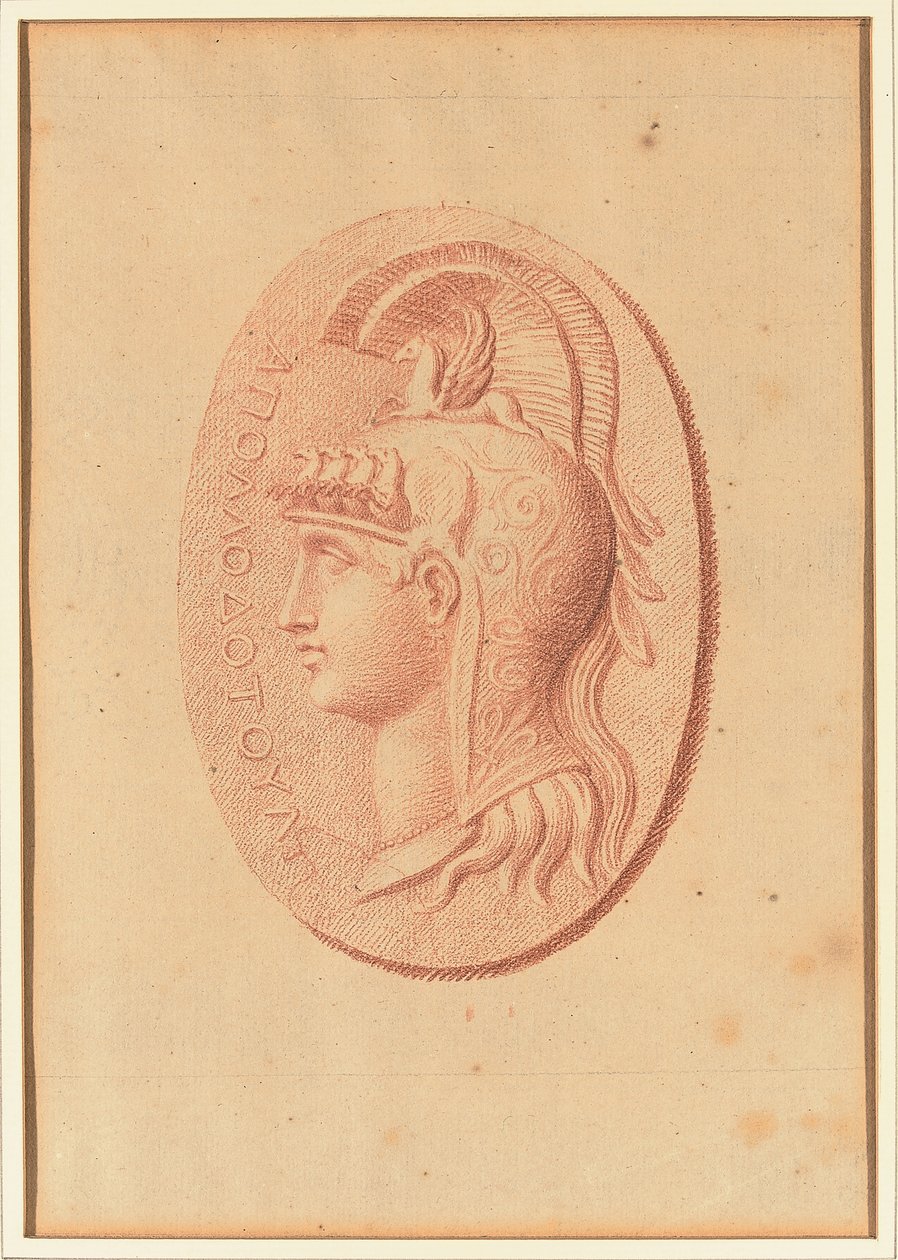 Eines von vier Studien nach Kameen, drei mit klassischen Profilporträts und eines mit einem fragmentarischen Relief von Amor und zwei Löwen, die einen Wagen ziehen von Bernard Picart
