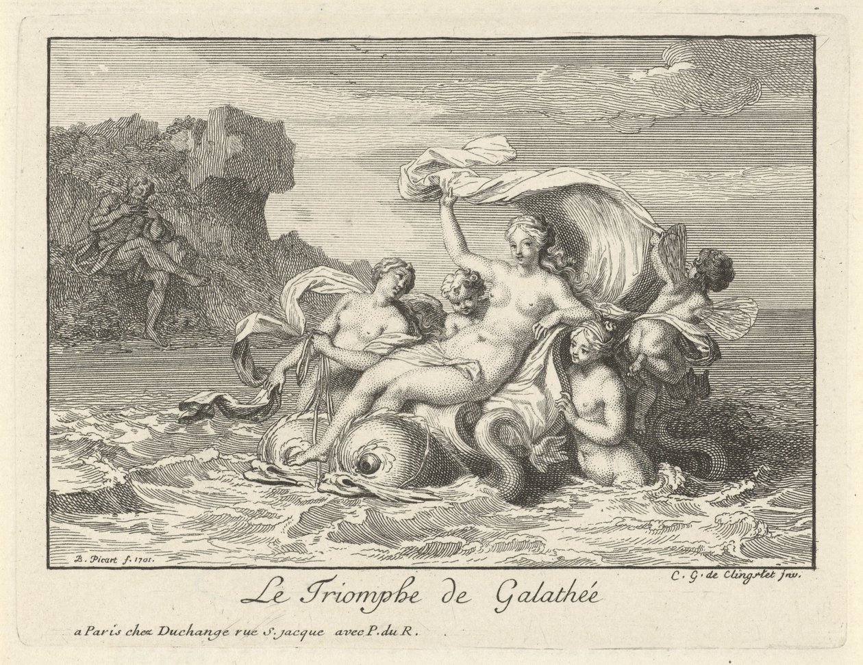 Triumph von Galatea von Bernard Picart
