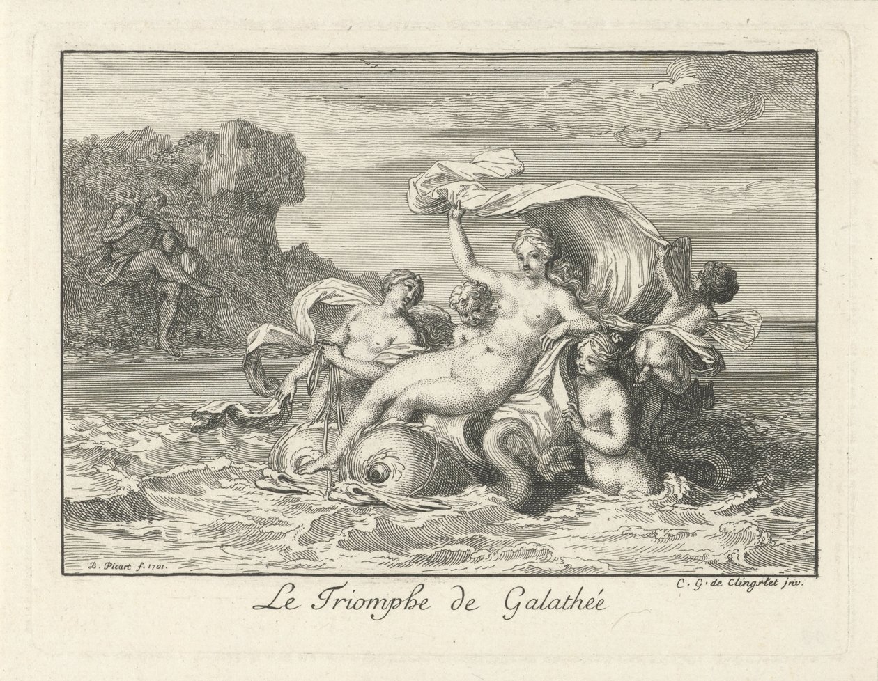 Triumph von Galatea von Bernard Picart
