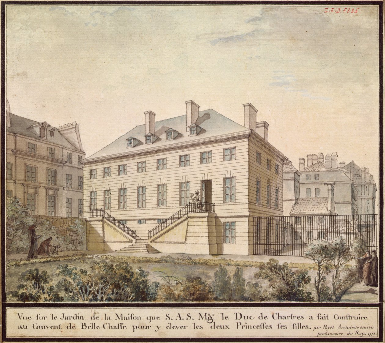 Der Pavillon in Bellechasse, 1778 von Bernard Poyet