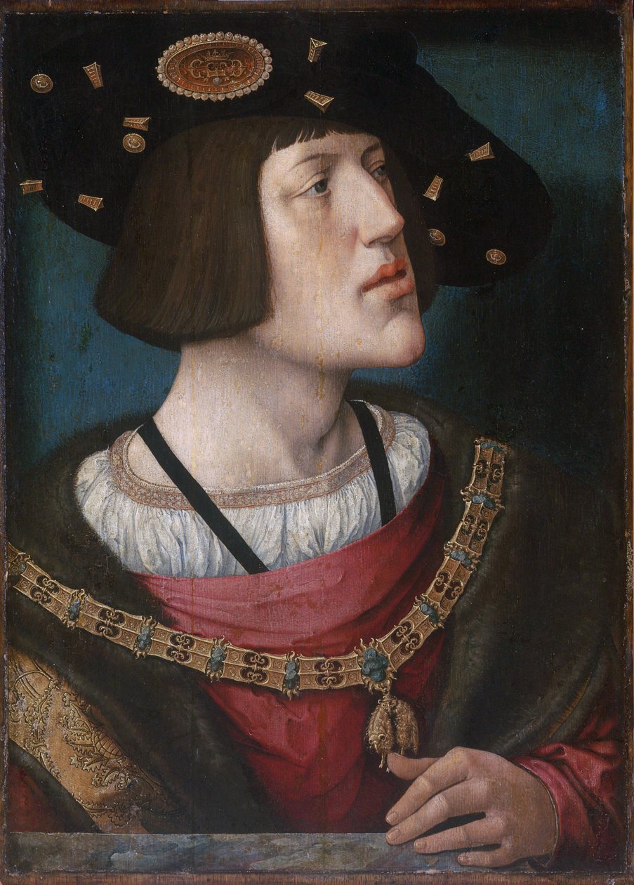 Porträt von Karl V., Heiliger Römischer Kaiser von Bernard van Orley