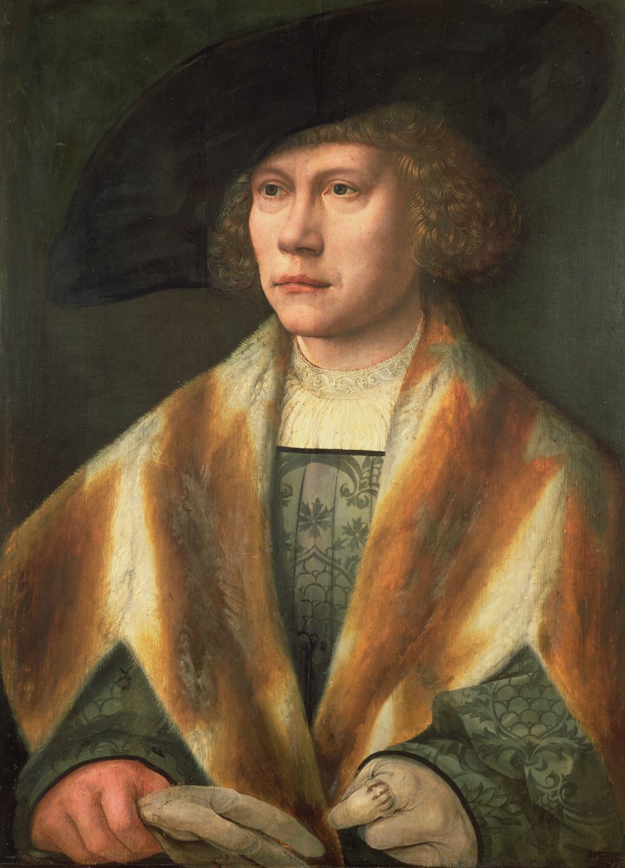 Porträt eines jungen Mannes, möglicherweise ein Selbstporträt, um 1520 von Bernard van Orley