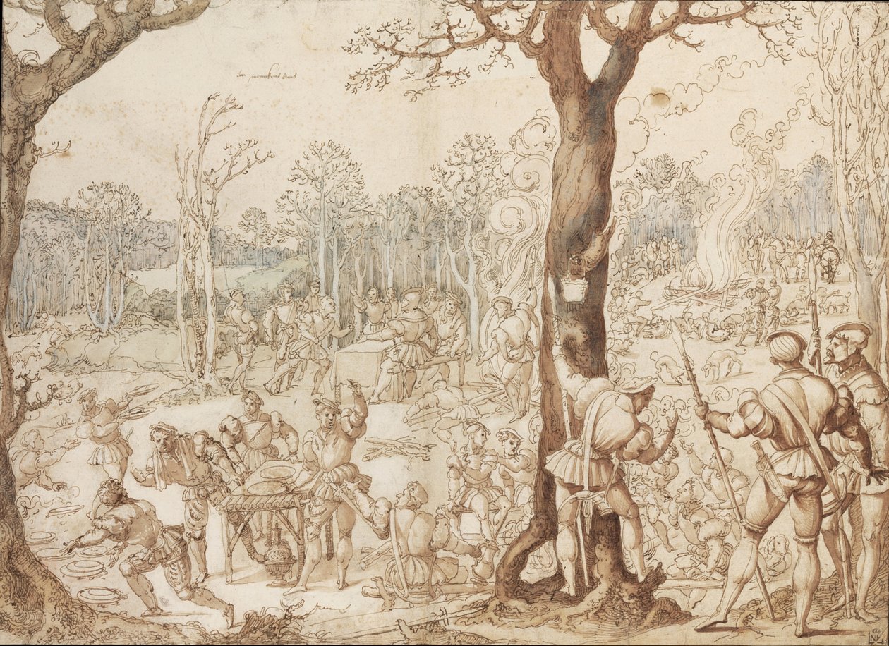 Aufteilung des Wildes, 1525-1535 von Bernard van Orley