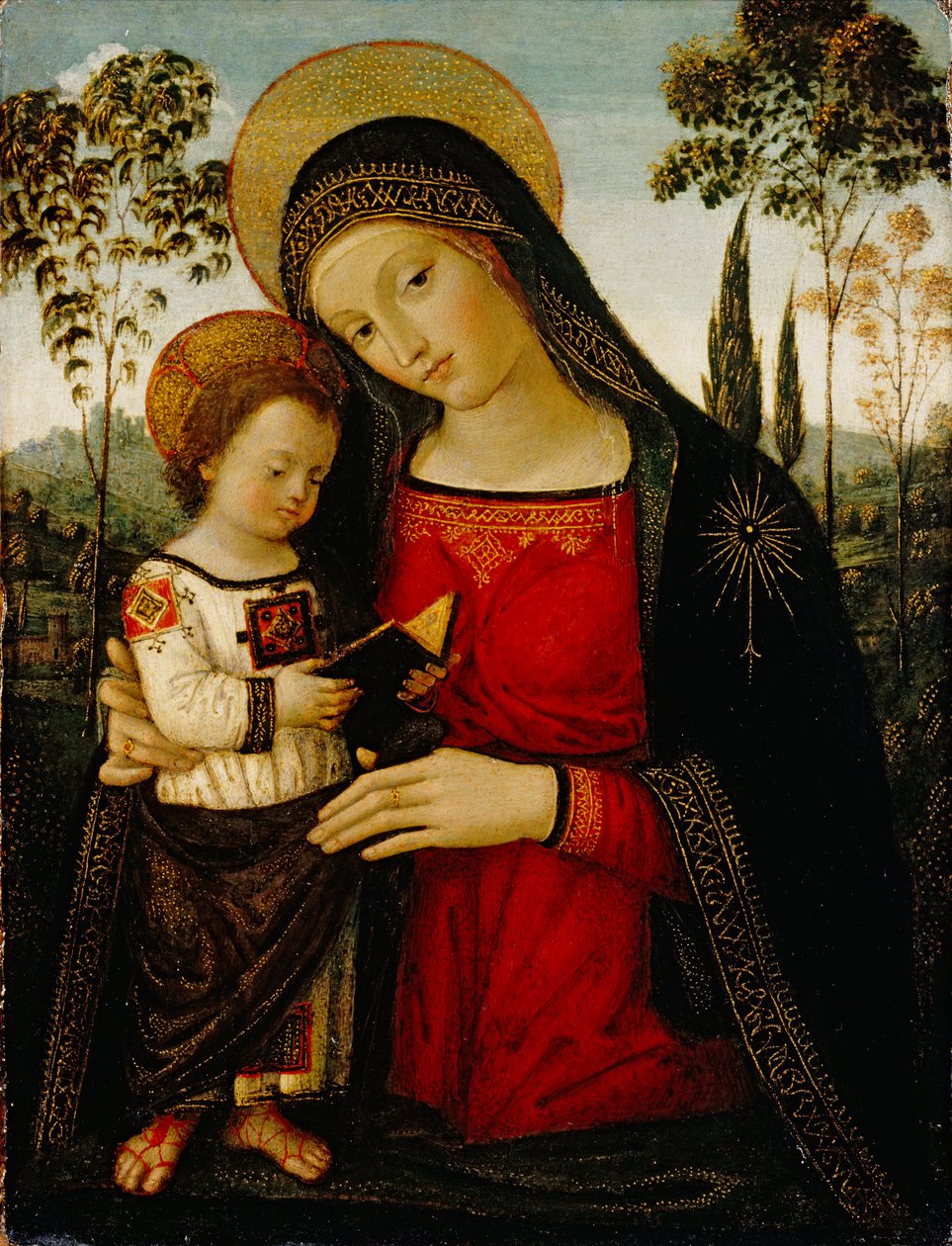 Madonna mit Kind, ca. 1490-1495 von Bernardino di Betto Pinturicchio
