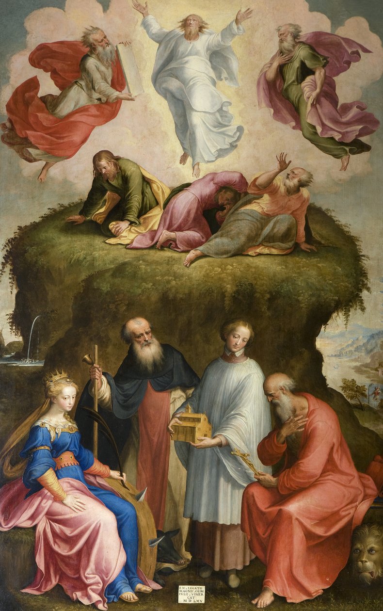 Verklärung und Heilige von Bernardino Campi