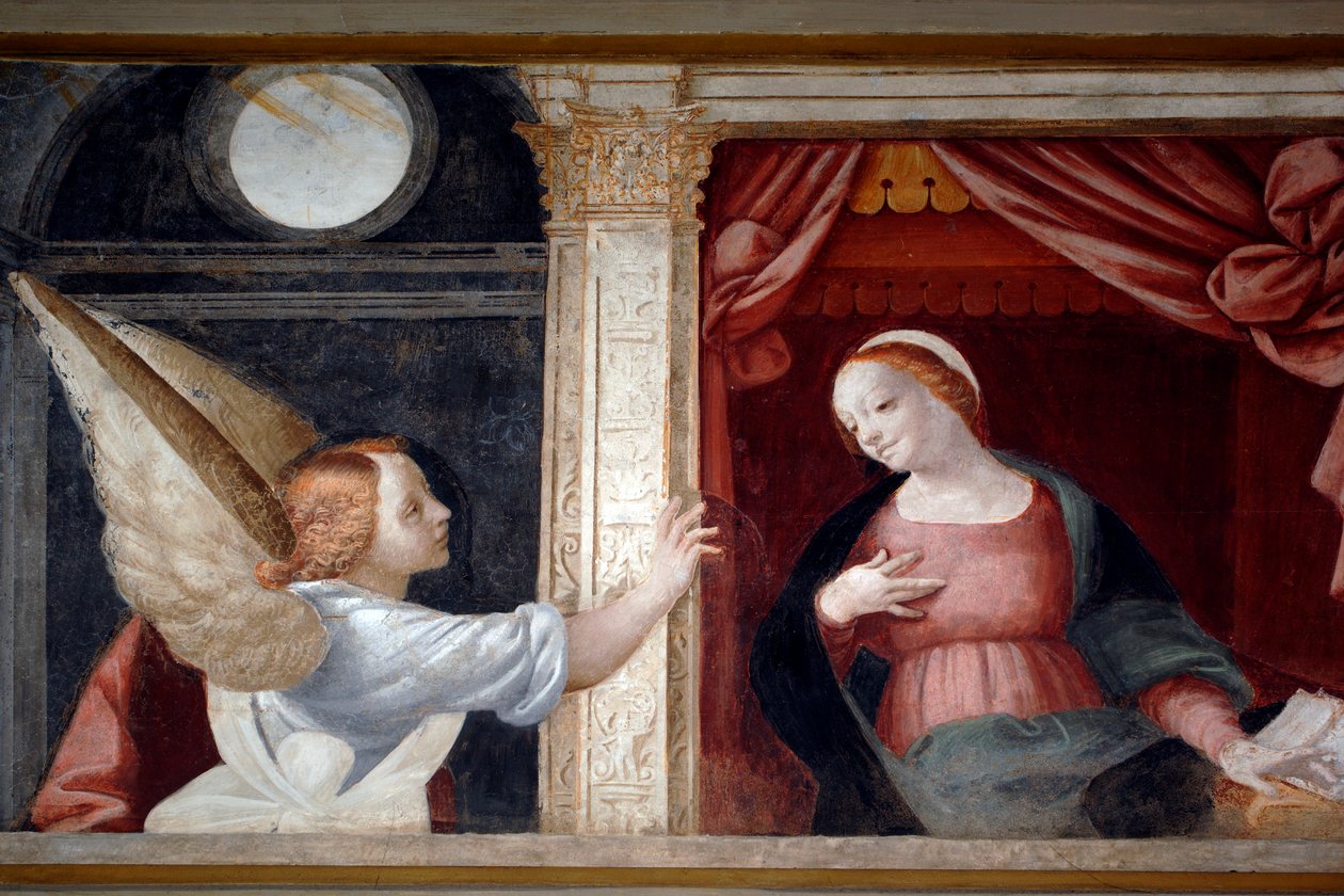 Verkündigung (Detail) von Bernardino Lanino