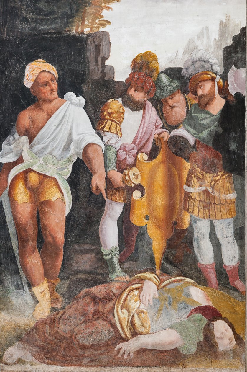 Detail des Martyriums der Heiligen Katharina von Bernardino Lanino