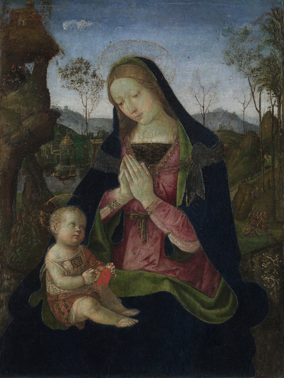 Maria mit Kind, ca. 1490-1500 von Bernardino di Betto Pinturicchio