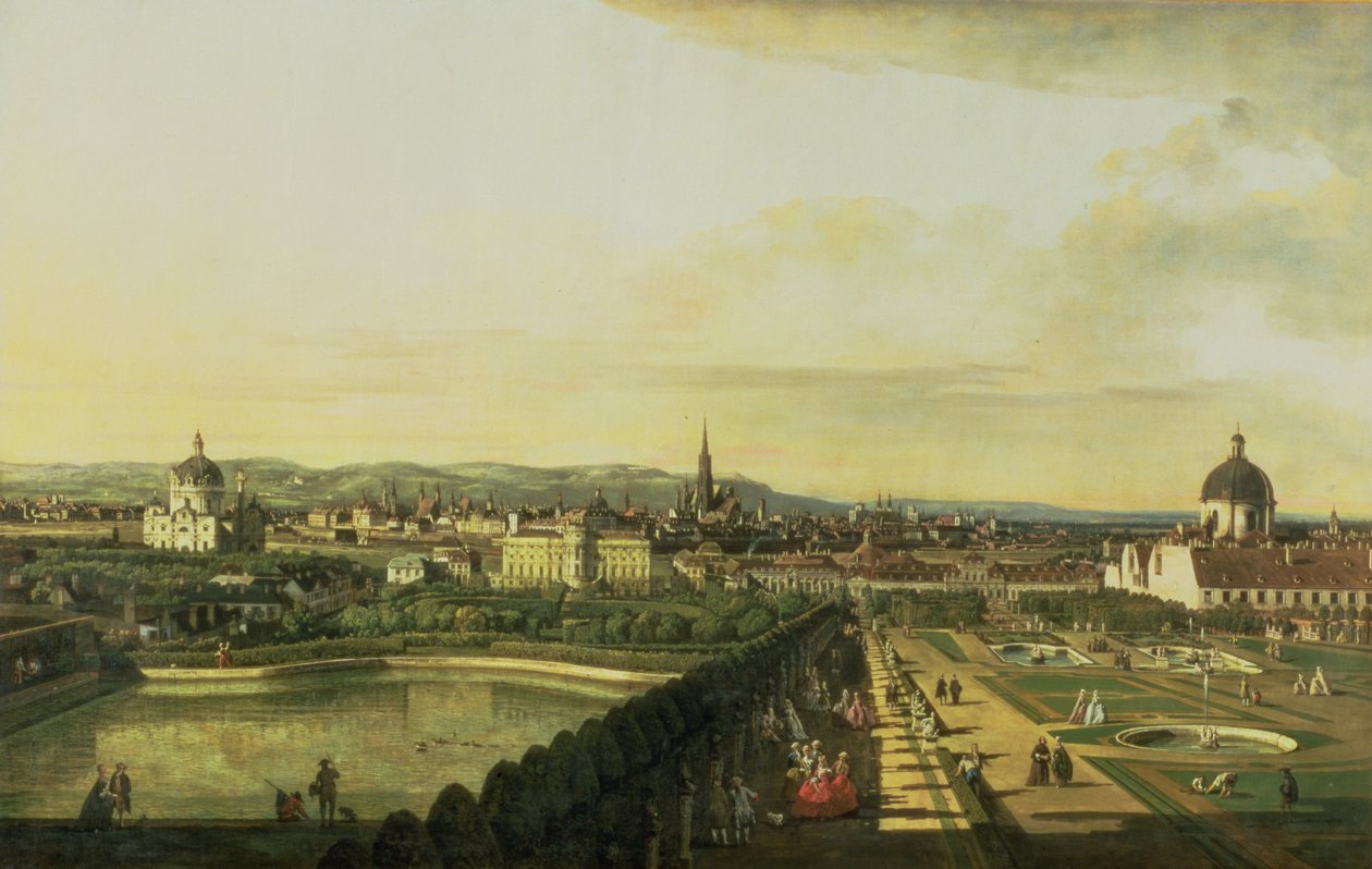 Das Belvedere von Gesehen, Wien von Bernardo Bellotto