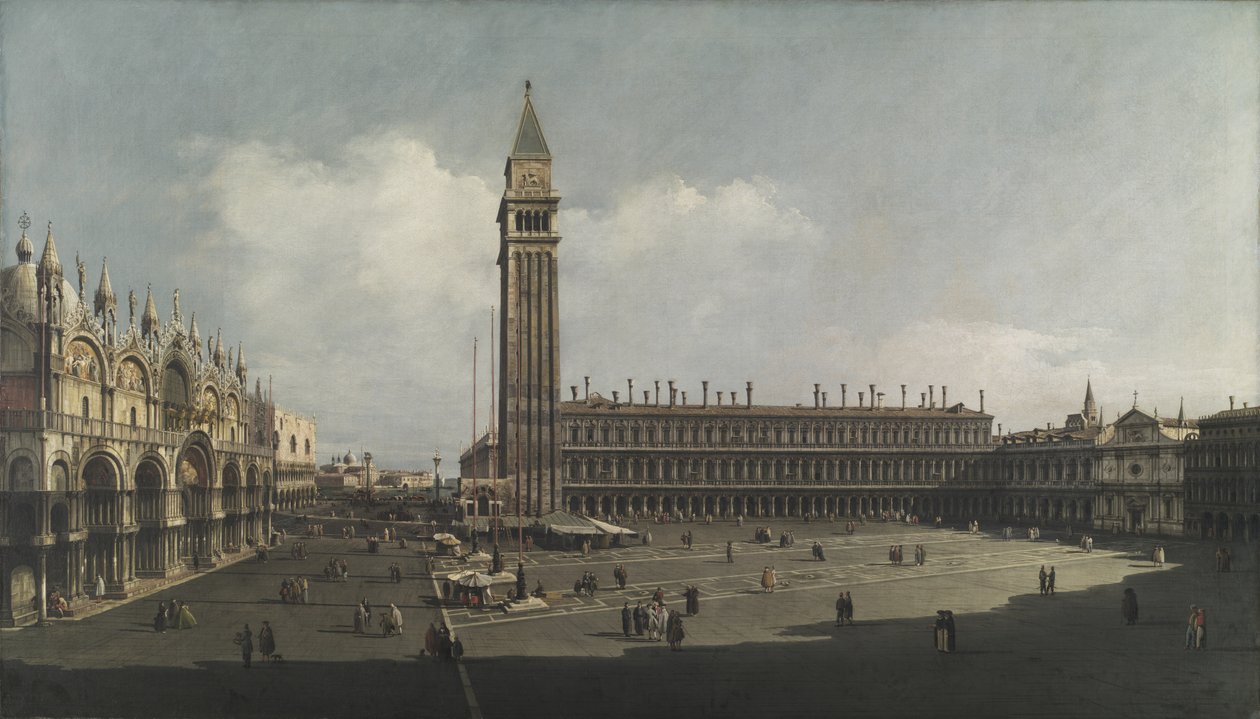 Piazza San Marco, Venedig von Bernardo (attr. to) Bellotto