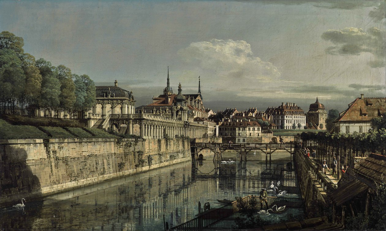 Dresden, am Zwinger von Bernardo Bellotto